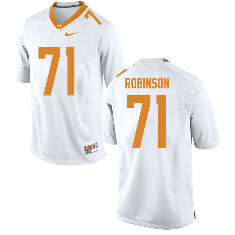 Men #71 James Robinson Tennessee Volunteers College Football Jerseys Sale-White - Click Image to Close